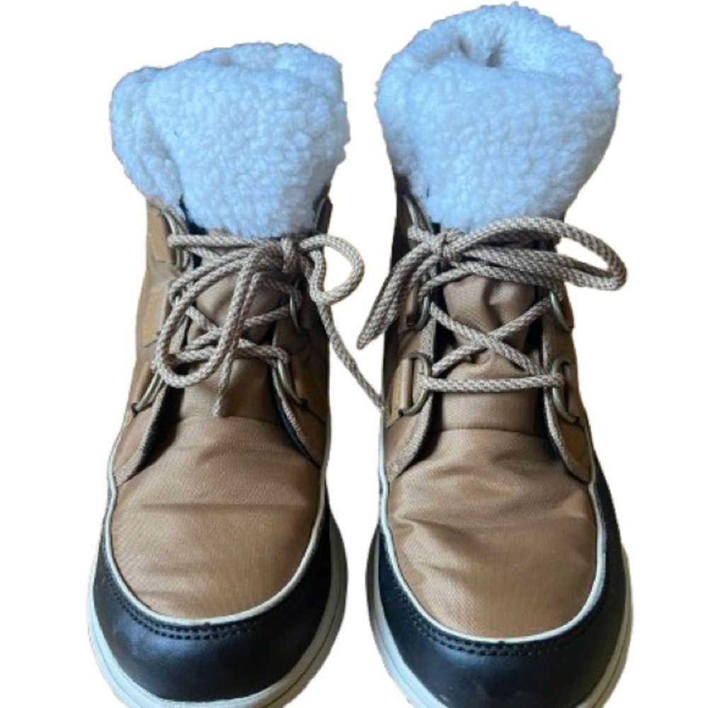 Sorel Women’s Explorer Carnival Waterproof Boots in ‘Elk’ - Picture 2 of 12